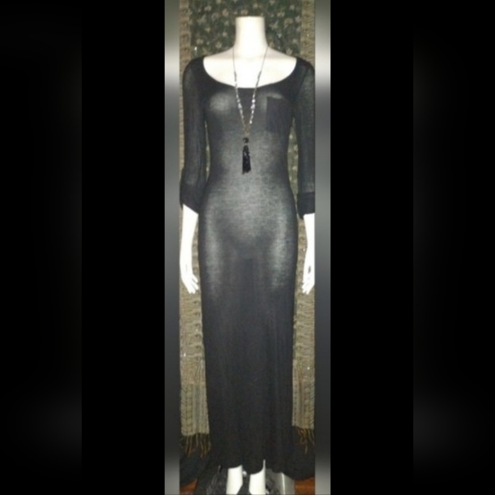 "Just Ginger" Black Maxi Dress
